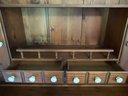 Rustic Farmhouse Two Piece Hutch- Perfect Piece To Customize For An Updated Modern Farmhouse Look.