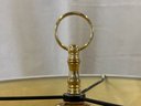 Vintage Baldwin Brass Table Lamps, Toile Shades