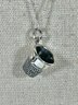 Fine Sterling Silver Chain Necklace 18' Having 'thimble' Pendant