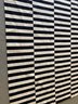 Black & White Geometric Wool Area Rug (8 X 10)