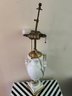 Vintage French Victorian Urn Lamp With Double Light Socket