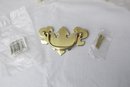 (Lot 2 Of 3) 18 Solid Brass Drawer Pulls 3' Center To Center For Screw Holes. Polished Brass Finish