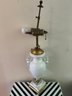 Vintage French Victorian Urn Lamp With Double Light Socket