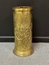 A Vintage Umbrella Stand In Embossed Brass