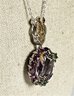 Shweta Bhargava Designer Sterling Silver Gemstone Pendant Necklace Chain