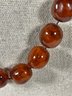 Vintage Amber Beaded Necklace