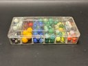 An Assortment Of Vintage Glass Marbles