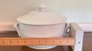 A Porcelain APILCO Covered Round Baking Dish Made In France