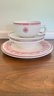 A Lot Of White & Red Dishes - Harvard Club Of NY Teacup & Saucer,  PAIR Mayfair Plates & More