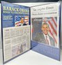 Rare Limited Edition Franklin Mint Barack Obama Newspaper Collection Portfolio With COA