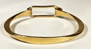 14K Gold Hand Wrought Cuff Bracelet (tests 14K, Not Marked) 13.06 Grams