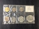 1966 Set Of (7) Bahamas Islands Coins (some Silver)