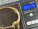 14K Gold Hand Wrought Cuff Bracelet (tests 14K, Not Marked) 13.06 Grams