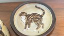 A VINTAGE Rare Chelsea Pottery Covered Cheese Dish Joyce Morgan Tabby Cat Design England