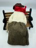 Vintage Byers Choice Carolers Lady With Apples On Bench ~ 1991 ~
