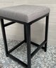NEW Fabric Topped Metal Stool