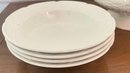 A Wedgwood Willow Weave Pattern Small Footed Soup Tureen & 4 Bowls