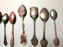 17 Silver Plate, Pewter, Brass, Copper Mini Spoons