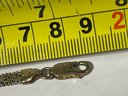 Tri Color Gold Over Sterling Silver 1980s Bracelet Lobster Clasp 7 1/4' Long