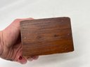 A Vintage Inlaid Wood Cigarette Box
