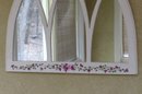 A Delightful Cathedral Shaped Stenciled Wall Mirror
