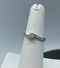 Stunning Round Diamond Engagement Ring In 14k White Gold