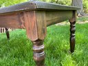 Pier One Solid Wood Dining Table, Great Project Piece! Solidly Built But Could Use A Refinish Or Paint.