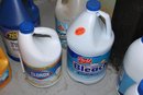 Mixed Lot Of Cleaning Products With Clorox Bleach, Arm & Hammer, Ultra Laundry Packs, Shower & Tile Cleaner