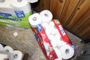 Large Lot Of Paper Towels And Toilet Tissue