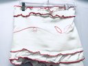 Pair Of Vintage Embroidered Cotton Window Valences