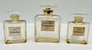 3 Vintage Chanel No 5 Perfume Bottles  & 5 Perfume Bottle Stoppers, France