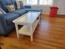 White Wood Cocktail Coffee Table