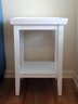 Pair Of Two White End Side Tables