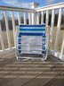 Folding Striped Beach Chair