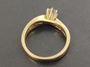 VINTAGE 14K GOLD Approx. 0.70ctw DIAMOND ENGAGEMENT RING SIZE 7 1/2