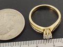 VINTAGE 14K GOLD Approx. 0.70ctw DIAMOND ENGAGEMENT RING SIZE 7 1/2