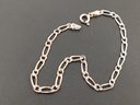 STERLING SILVER SMALL FIGARO STYLE LINK BRACELET
