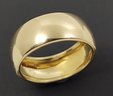 GOLD OVER STERLING SILVER 8mm BAND RING
