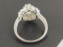 STERLING SILVER WHITE CZ STONE RING