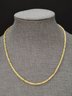 NICE GOLD OVER STERLING SILVER FANCY STYLE NECKLACE