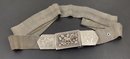 ANTIQUE CHINESE QILIN SOLID SILVER MESH BELT HEAVY 276 GRAMS