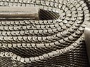 ANTIQUE CHINESE QILIN SOLID SILVER MESH BELT HEAVY 276 GRAMS