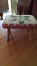 Quilted Top Foot Stool  14x11x9h