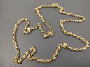 DESIGNER DNKY GOLD TONE LINK CHAIN NECKLACE
