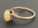 ANTIQUE VICTORIAN 10K GOLD OPAL CABOCHON RING