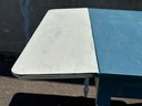 A Great Chalk-Painted Vintage Table With A Single Drop Leaf