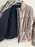 David Lerner New York Bella Metallic Crop Puffer Jacket, Freshly Dry Cleaned, Size Large