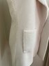 Long Faux Fur & Knit Cream Colored Vest, Size S