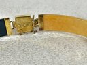 14K Gold Chinese Multi Colored Jade Bracelet 7 3/4'