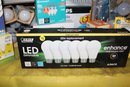 Large Lightbulb Lot - Two Shelves Full - Mostly Newer LED Bulbs